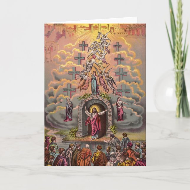 Jesus at Heaven's Gate Holiday Card (Front)