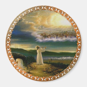 Jesus at Heaven's Gate Vintage design Magnet