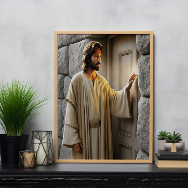  Jesus at Sunrise Antique Door Poster (Creator Uploaded)