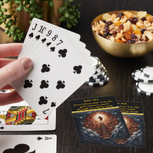 Jesus at the Door of Heaven Playing Cards
