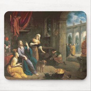 Jesus at the Home of Martha and Mary Mouse Mat