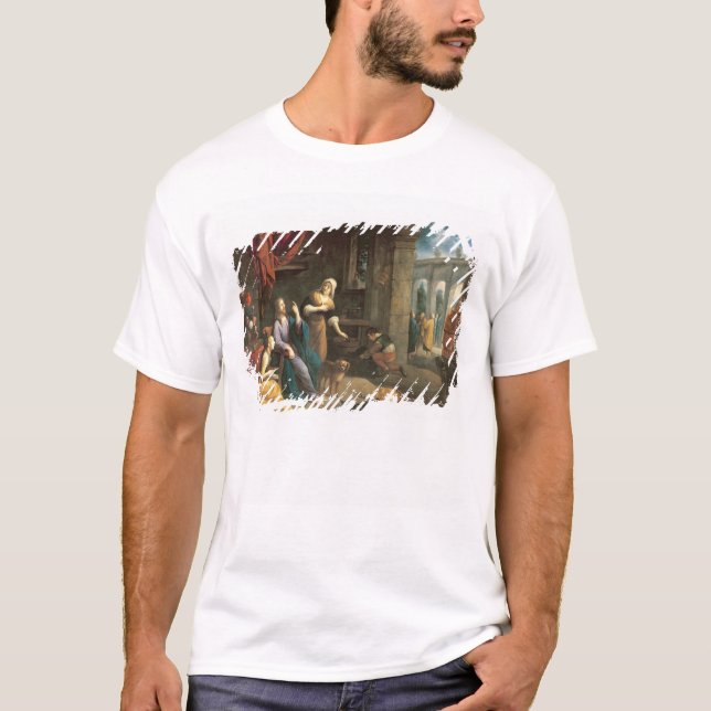 Jesus at the Home of Martha and Mary T-Shirt (Front)