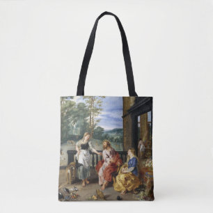 Jesus at the Home of Martha by Peter Paul Rubens Tote Bag