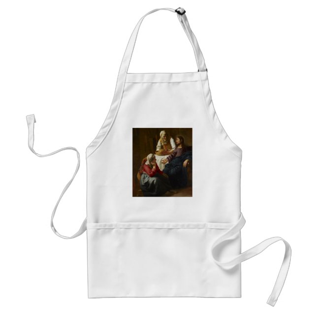 Jesus at the Home of Mary and Martha Standard Apron (Front)