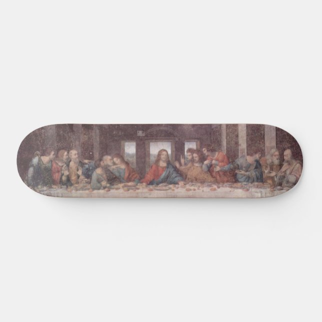 Jesus at The Last Supper, Leonardo da Vinci Skateb Skateboard (Horz)