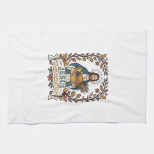 Jesus Autumn Harvest Faith Jesus Autumn Harvest Ch Tea Towel