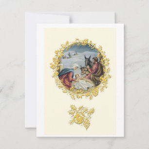 Jesus baby holiday card