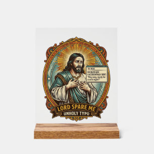 Jesus Bad Autocorrect Message Boss Embarrassing Wo Acrylic Sign
