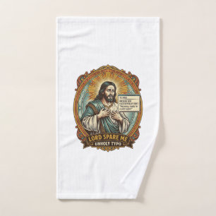 Jesus Bad Autocorrect Message Boss Embarrassing Wo Hand Towel