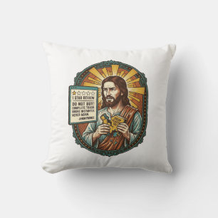 Jesus Bad Influencer Product Review Fail Social Me Cushion