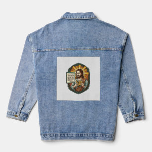 Jesus Bad Influencer Product Review Fail Social Me Denim Jacket