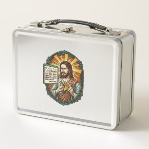 Jesus Bad Influencer Product Review Fail Social Me Metal Lunch Box