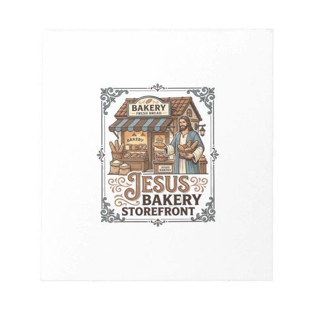 Jesus Bakery Storefront Jesus Bakery Storefront Ch Notepad (Front)