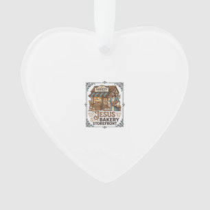 Jesus Bakery Storefront Jesus Bakery Storefront Ch Ornament