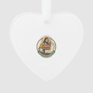 Jesus Bank Card Blocked Suspicious Bar Tab Fraud H Ornament