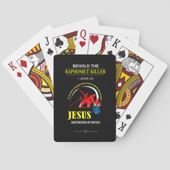JESUS: Baphomet-Killer Playing Cards (Back)