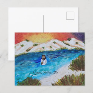 Jesus Baptism Scripture Card