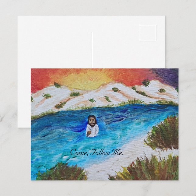 Jesus Baptism Scripture Card (Front/Back)