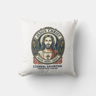 Jesus Barber Mens Grooming Graphic Tee Christian A Cushion