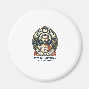 Jesus Barber Mens Grooming Graphic Tee Christian A Magnet