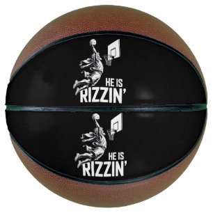 Jesus Basketball He Is Rizzin' Funny Christian 