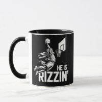 Jesus Basketball He Is Rizzin' Funny Christian 
