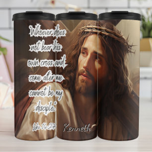 Jesus: Bear Your Cross, Disciple Thermal Tumbler