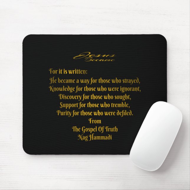 Jesus Became   Mouse Mat (With Mouse)