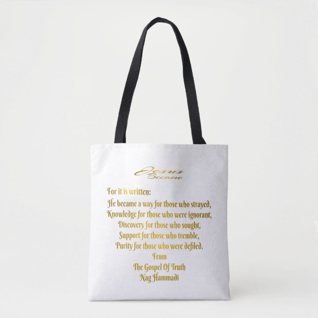 Jesus Became   Tote Bag (Front)