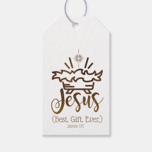 JESUS BEST GIFT EVER Christmas Scripture Tags