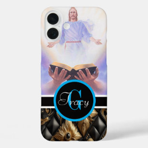 Jesus bible held with hand iPhone 16 plus case