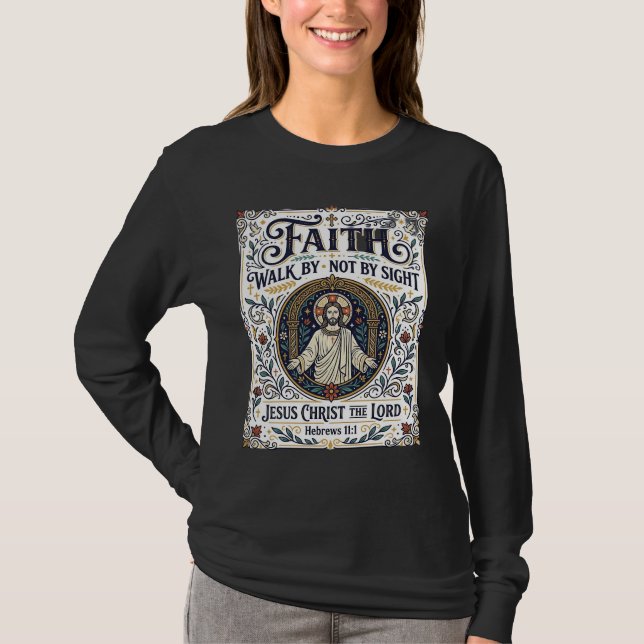 Jesus Bible Journalling Scripture Art Shirt Christ (Front)