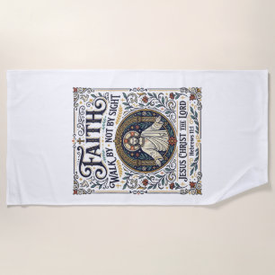 Jesus Bible Journalling Scripture Art Shirt Christ Beach Towel