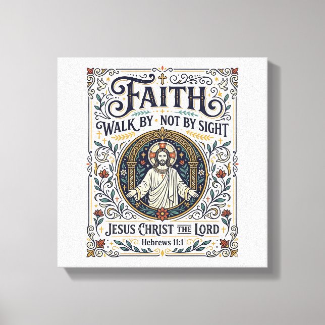 Jesus Bible Journalling Scripture Art Shirt Christ Canvas Print (Front)