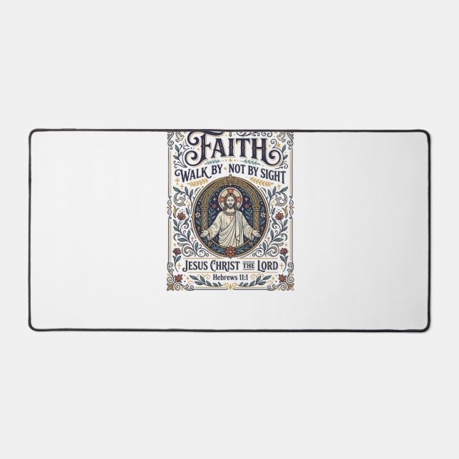 Jesus Bible Journalling Scripture Art Shirt Christ Desk Mat (Front)