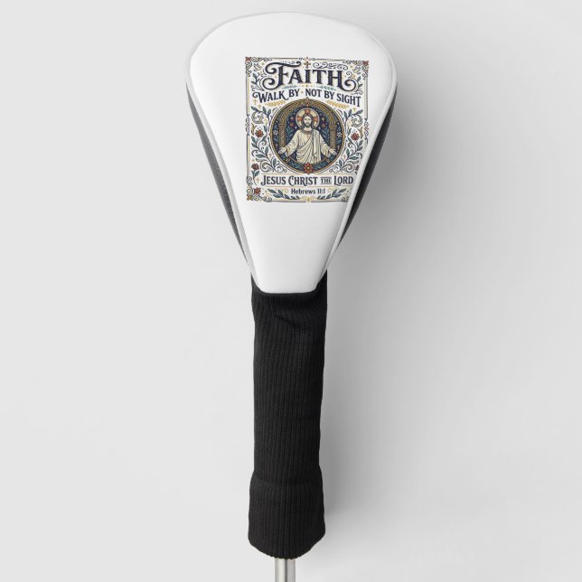Jesus Bible Journalling Scripture Art Shirt Christ Golf Head Cover (Front)