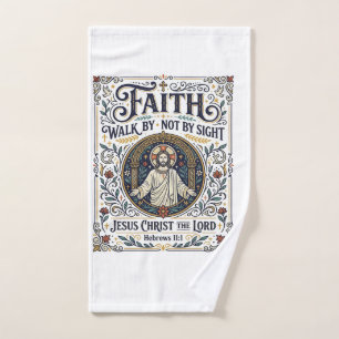 Jesus Bible Journalling Scripture Art Shirt Christ Hand Towel