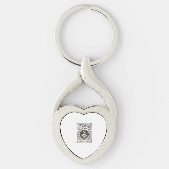 Jesus Bible Journalling Scripture Art Shirt Christ Key Ring (Front)