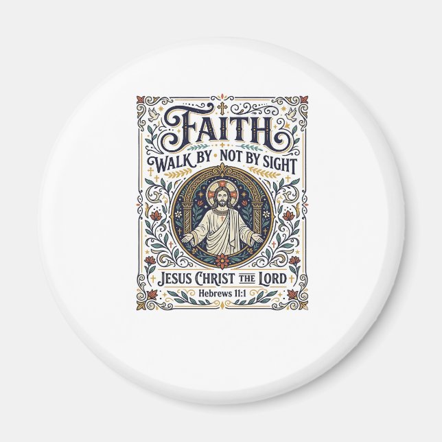 Jesus Bible Journalling Scripture Art Shirt Christ Magnet (Front)
