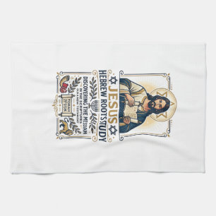 Jesus Bible Languages Hebrew Greek Nerd Shirt Fait Tea Towel