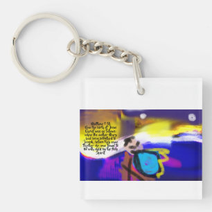 jesus birth key ring