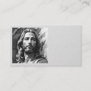 Jesus Black and White Business Cards