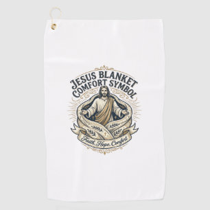 Jesus Blanket Comfort Symbol Jesus Blanket Comfort Golf Towel