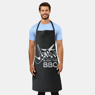 Jesus Bless This BBQ Apron