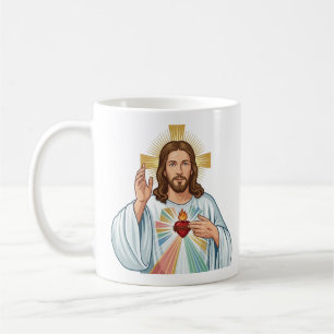 Jesus blesses you coffee mug