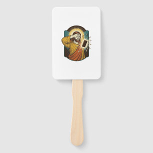 Jesus Blinding Max Phone Brightness Midnight Scrol Hand Fan