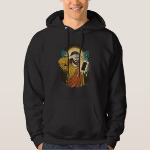 Jesus Blinding Max Phone Brightness Midnight Scrol Hoodie