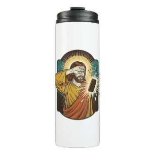 Jesus Blinding Max Phone Brightness Midnight Scrol Thermal Tumbler