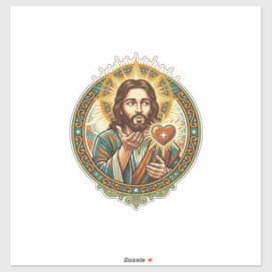 Jesus Blowing Kiss Red Heart Like Button Humor_1