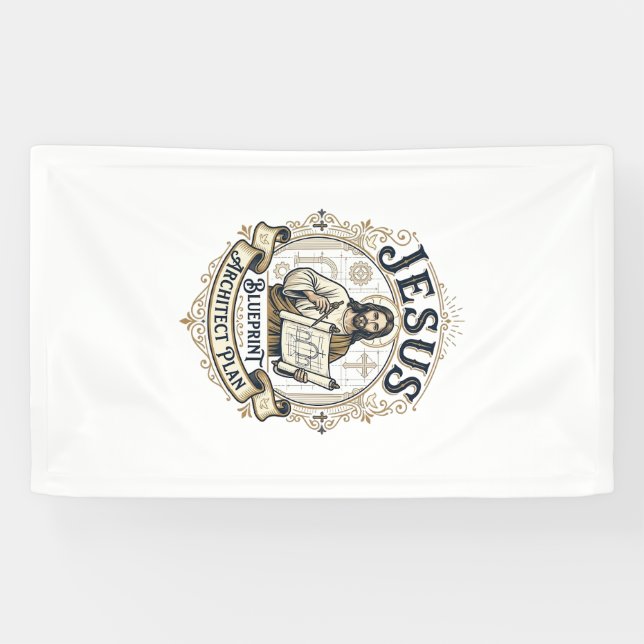 Jesus Blueprint Architect Plan Jesus Blueprint Arc Banner (Horizontal)